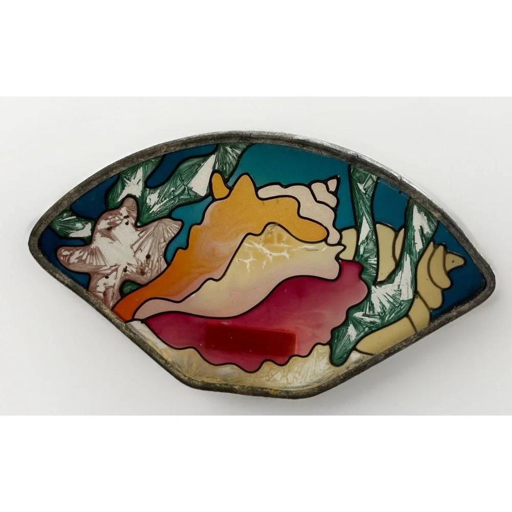 Vintage 1980's Set‎ Of 2 Seashell Bathroom Nightlight Covers 4